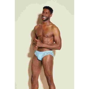 Cosabella Never Say Never Mens Lace Briefs Blue Floral Low Rise Underwear‎ New